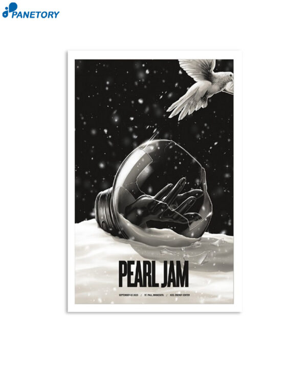 Pearl Jam 2 September Event St Paul 2023 Poster