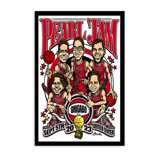 Pearl Jam 5th September Event Chicago Il 2023 Poster