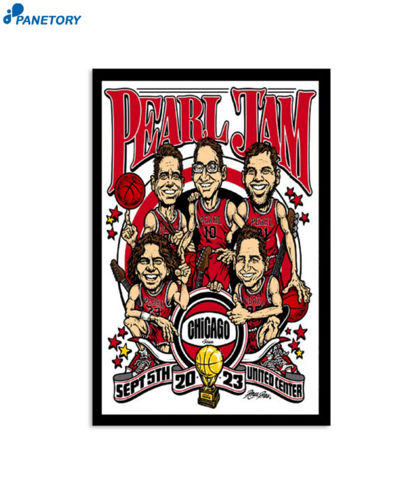 Pearl Jam 5Th September Event Chicago Il 2023 Poster
