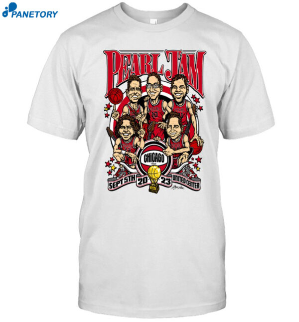 Pearl Jam United Center September 5 2023 Concert Shirt