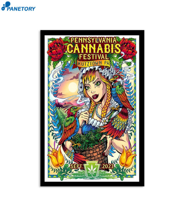 Pennsylvania Cannabis Festival Kutztown Pa Sept 2023 Poster