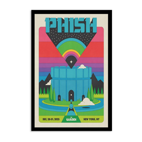 Phish The Garden New York December 28-31 2023 Poster