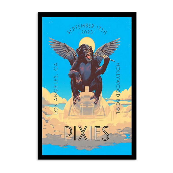 Pixies Hollywood Bowl Los Angeles Ca September 17 2023 Poster