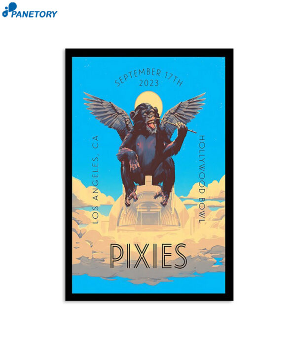 Pixies Hollywood Bowl Los Angeles Ca September 17 2023 Poster