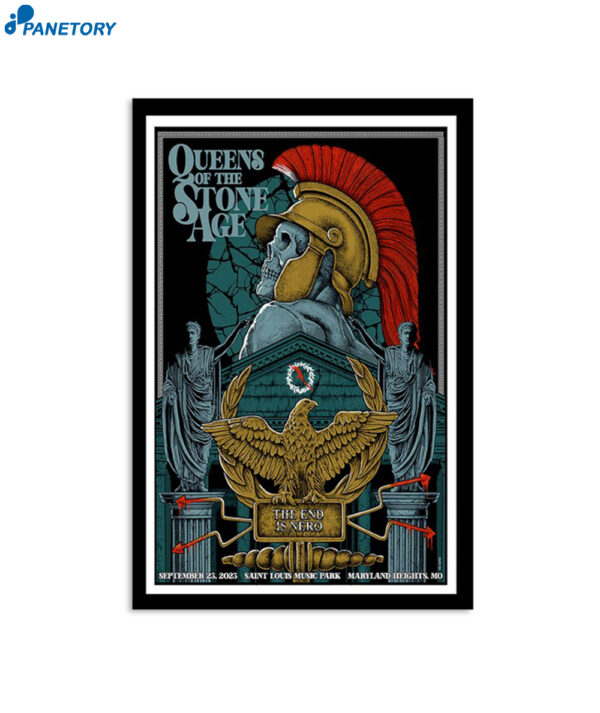 Queens Of The Stone Age Sep 23 2023 Maryland Heights Event Poster