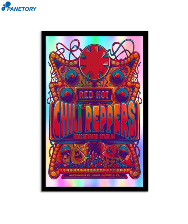 Red Hot Chili Peppers Hersheypark Stadium Hershey Pa September 27 Poster