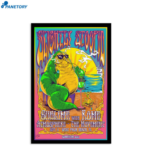 Slightly Stoopid West Palm Beach Fl Sept 3 2023 Poster