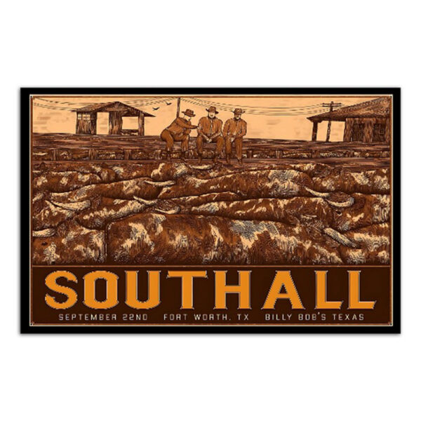 Southall September 22 2023 Billy Bob's Texas Fort Worth Poster