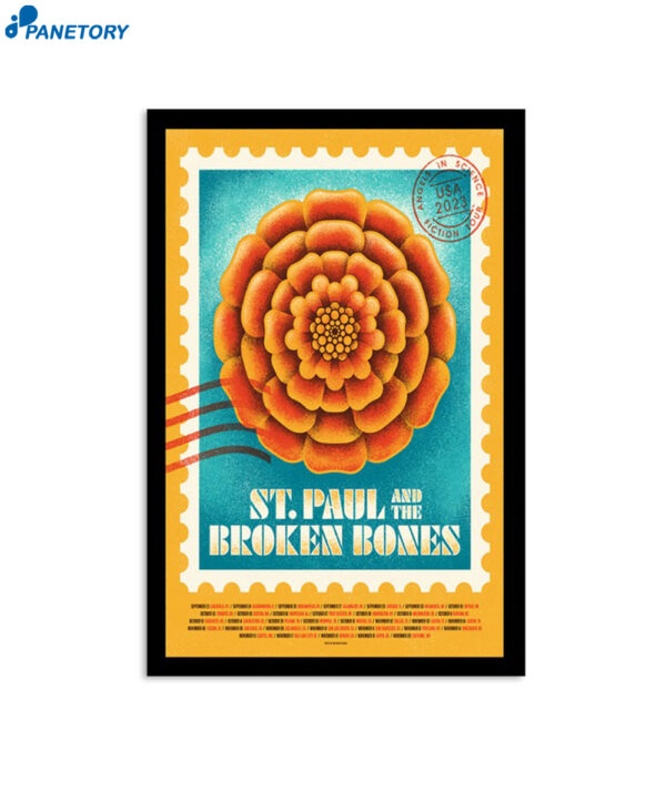 St Paul And The Broken Bones 2023 Angels In Science Fiction Tour Usa Poster