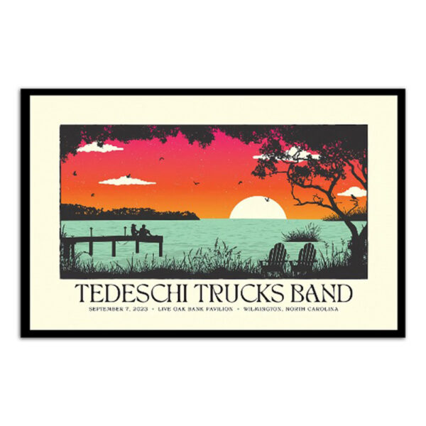 Tedeschi Trucks Band Live Oak Bank Pavilion In Wilmington Sep 07 2023 Poster