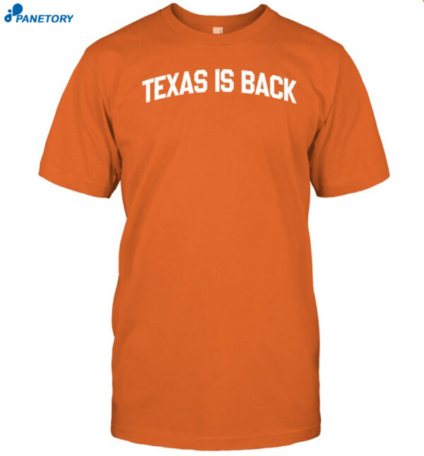 Texas Is Back Shirt
