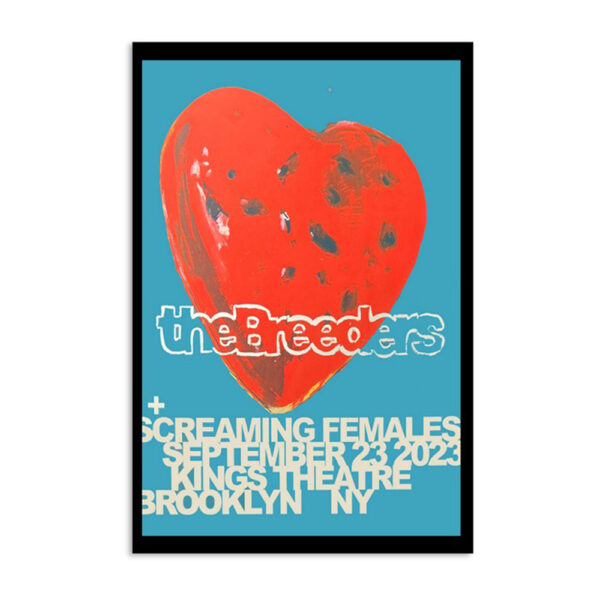 The Breeders Kings Theatre Brooklyn Ny September 23 2023 Poster