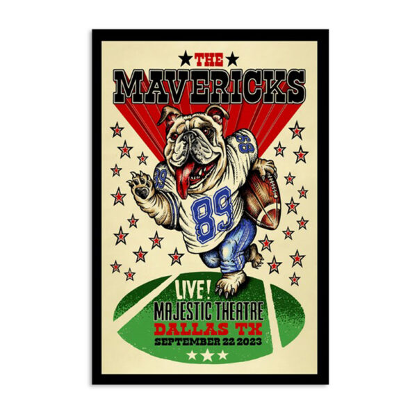 The Mavericks Dallas Majestic Theatre Sep 22 2023 Poster