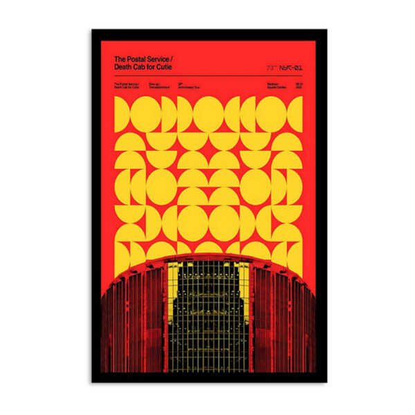 The Postal Service & Death Cab For Cutie New York September 19 2023 Poster
