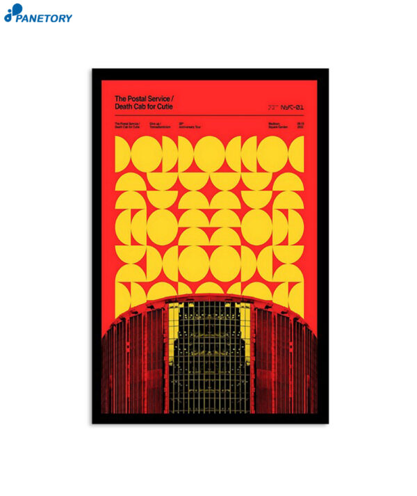 The Postal Service &Amp; Death Cab For Cutie New York September 19 2023 Poster