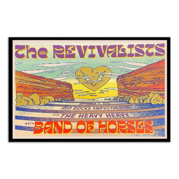 The Revivalists Red Rocks Amphitheatre Morrison Sept 14 2023 Poster