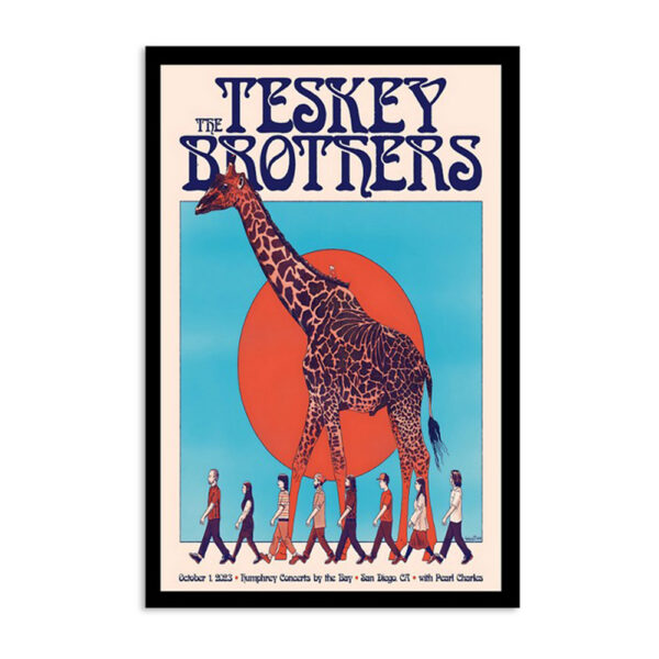 The Teskey Brothers In San Diego Ca Oct 1 2023 Poster
