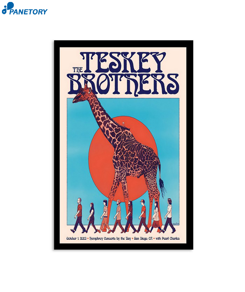 The Teskey Brothers In San Diego Ca Oct 1 2023 Poster