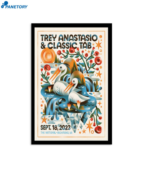 Trey Anastasio The National Richmond Va Sept 18 2023 Poster