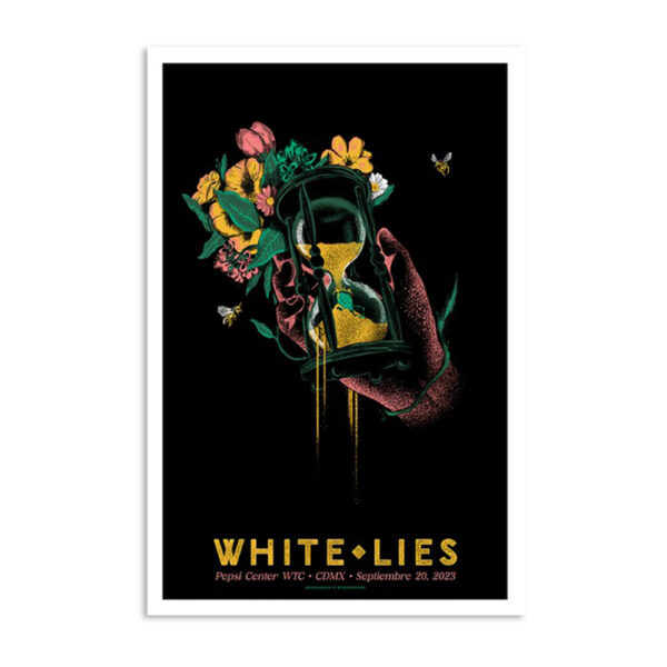 White Lies September 20 2023 Pepsi Center Wtc Mexico City Poster