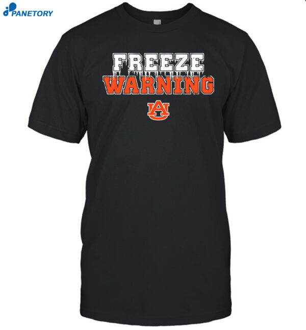Auburn Football Freeze Warning Shirt