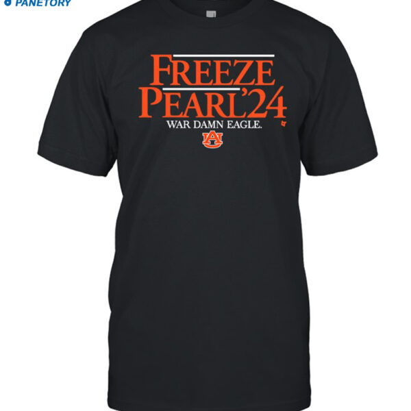 Auburn Tigers Freeze Pearl '24 War Damn Eagle Shirt