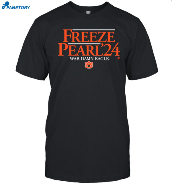 Auburn Tigers Freeze Pearl '24 War Damn Eagle Shirt