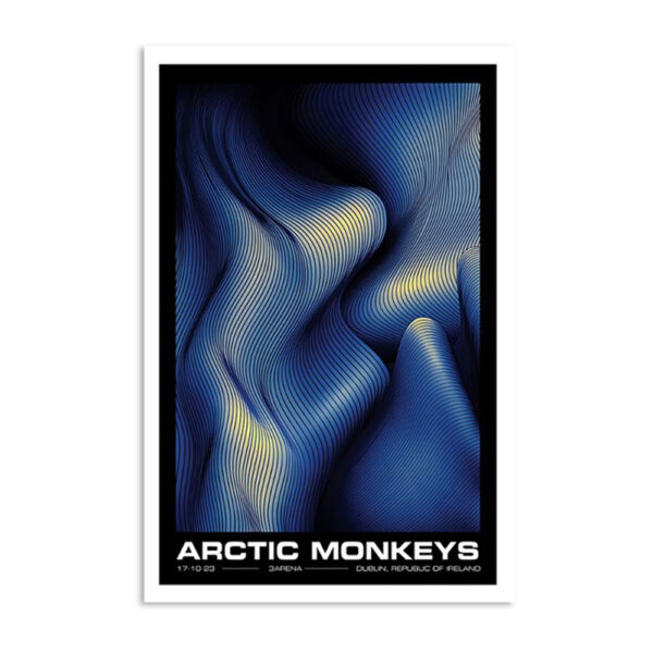 Arctic Monkeys Dublin Ireland October 17 2023 Tour Poster