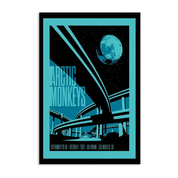Arctic Monkeys Los Angeles Ca October 1 2023 Poster