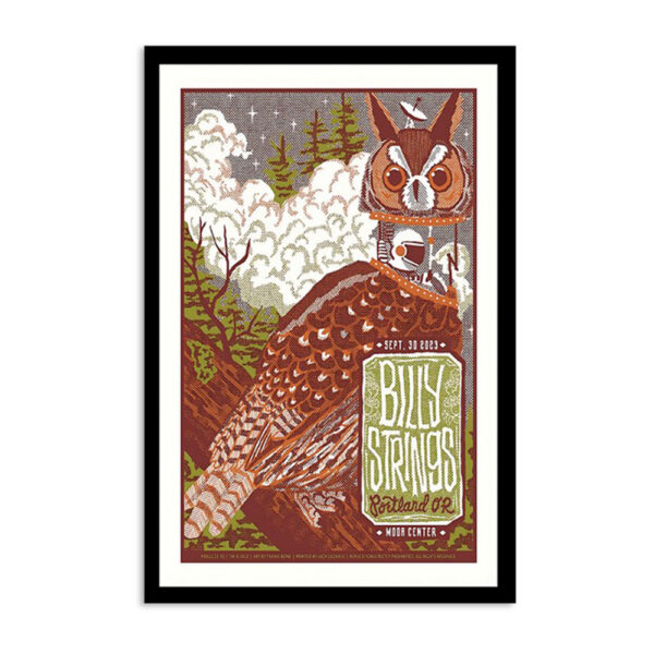 Billy Strings Moda Center Portland Or September 30 2023 Poster