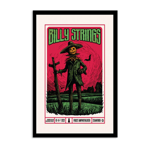 Billy Strings Oct 6 2023 Frost Amphitheater Stanford Poster