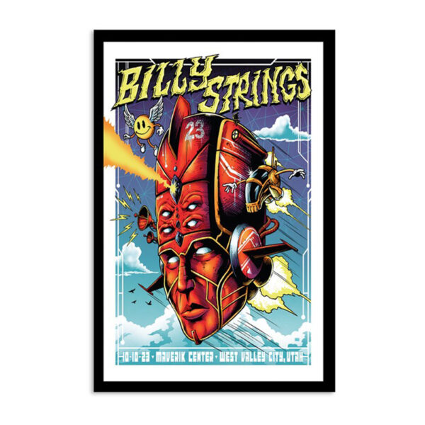 Billy Strings Tour Maverik Center October 10 2023 Poster
