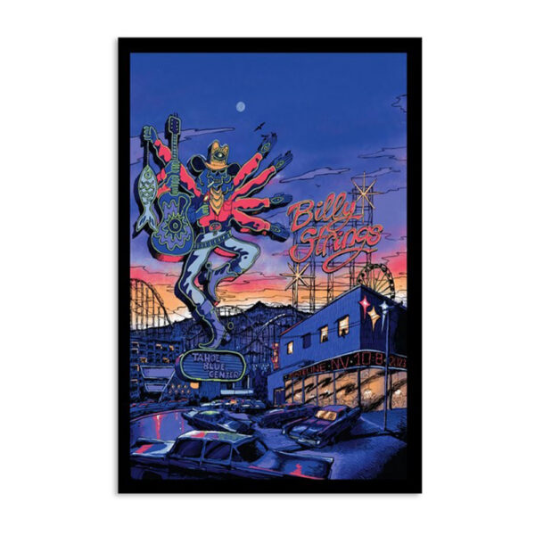 Billy Strings Tour Stateline Tahoe Blue Event Center October 8 2023 Poster
