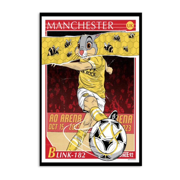 Blink-182 Ao Arena Manchester Uk October 15 2023 Poster