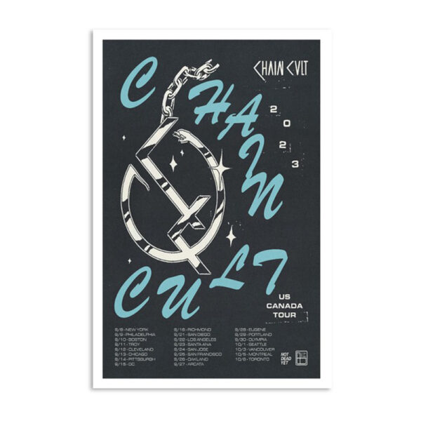 Chain Cult Us & Canada Tour 2023 Poster