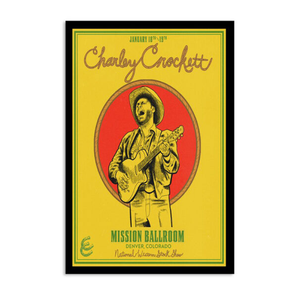 Charley Crockett Tour Denver Co 2024 Poster