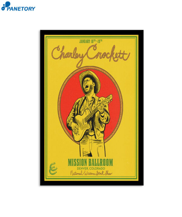 Charley Crockett Tour Denver Co 2024 Poster