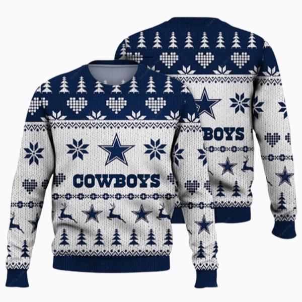 Dallas Cowboys Vintage Ugly Christmas Sweater