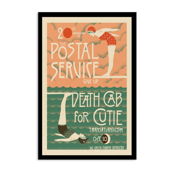 Death Cab For Cutie The Greek Theatre Berkeley Ca Oct 10 2023 Poster