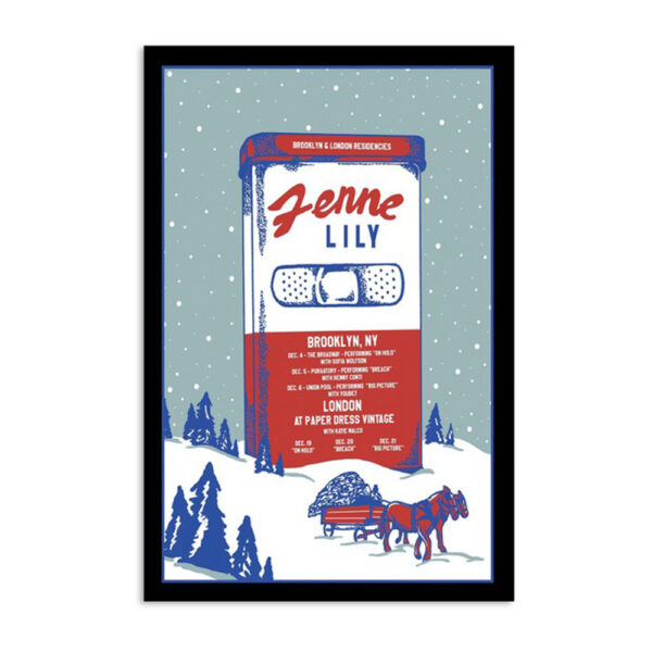 Fenne Lily Concert Brooklyn Ny December 2023 Poster