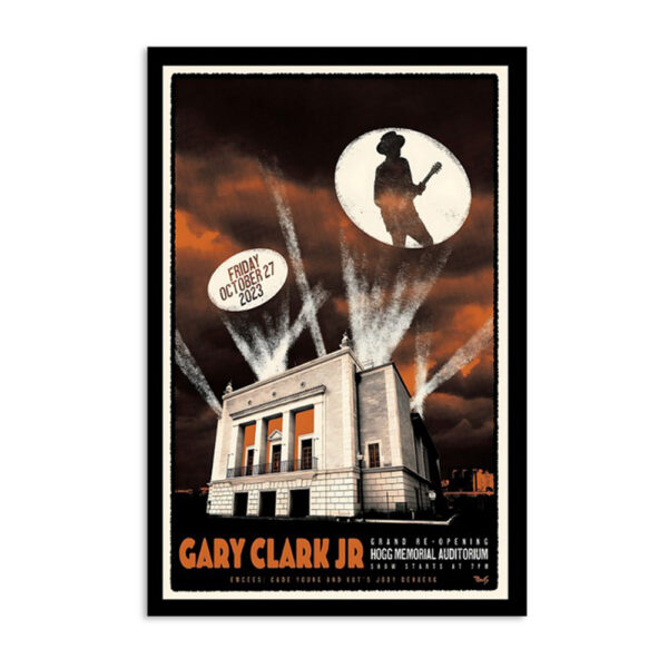 Gary Clark Jr Hogg Memorial Auditorium October 27 2023 Poster