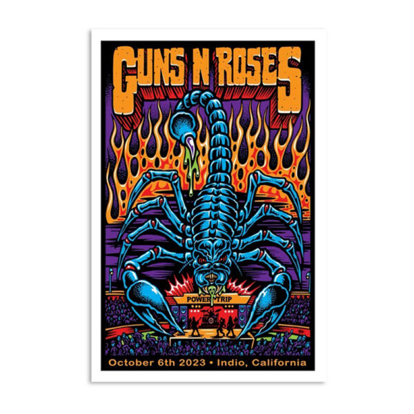 Guns N' Roses Empire Polo Club Indio Ca Oct 6 2023 Poster