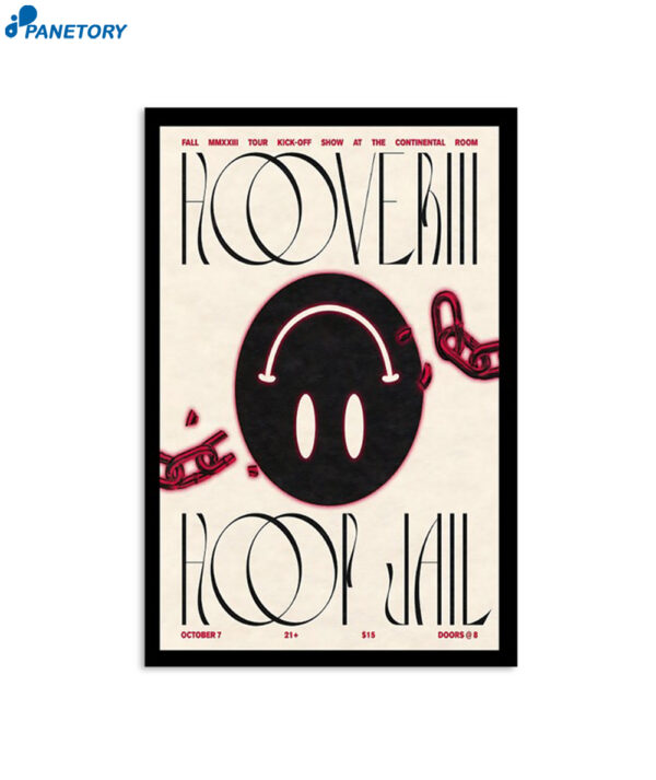 Hooveriii Fall 2023 Tour Continental Room Fullerton Ca Poster