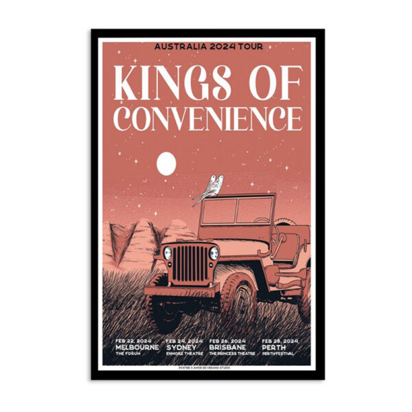 Kings Of Convenience Feb 26 2024 The Princess Theatre Brisbane Poster