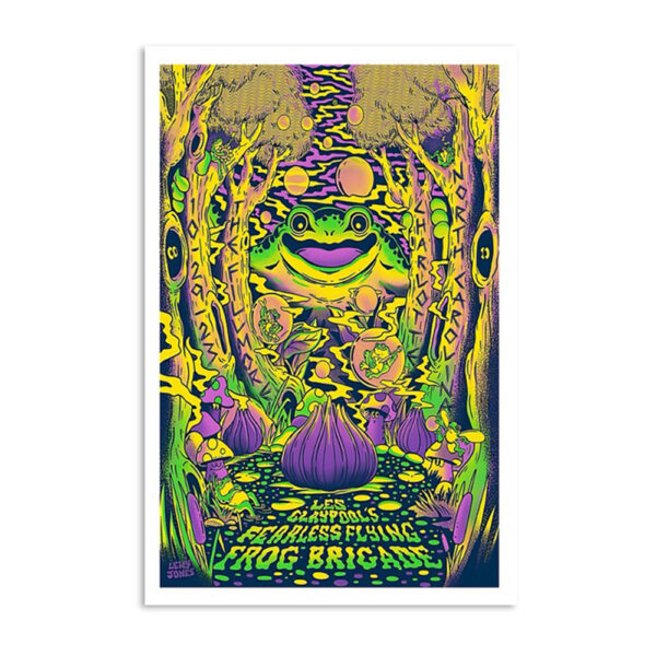 Les Claypool's Fearless Flying Frog Brigade Charlotte October 29 2023 Poster