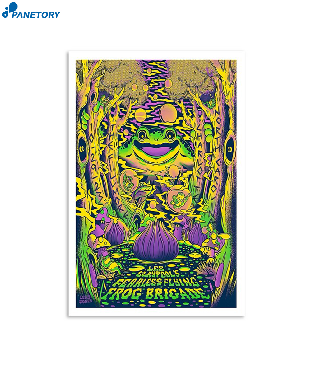 Les Claypool'S Fearless Flying Frog Brigade Charlotte October 29 2023 Poster