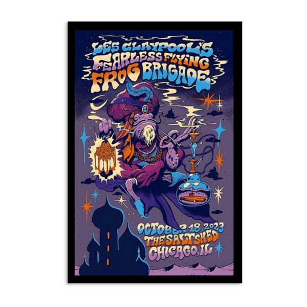 Les Claypool's Fearless Flying Frog Brigade At The Salt Shed Oct 18 2023 Poster