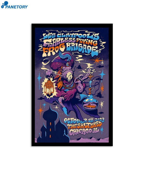 Les Claypool'S Fearless Flying Frog Brigade At The Salt Shed Oct 18 2023 Poster