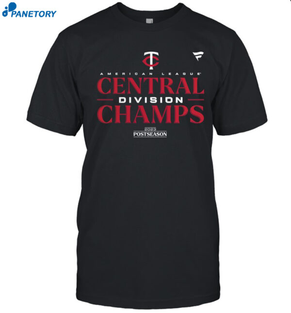 Minnesota Twins Al Central Division Champions 2023 Shirt