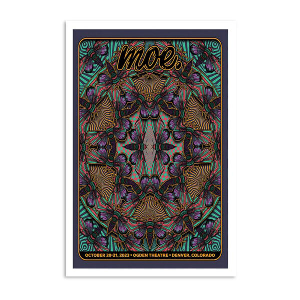 Moe. Oct 20 2023 Ogden Theatre Denver Co Poster